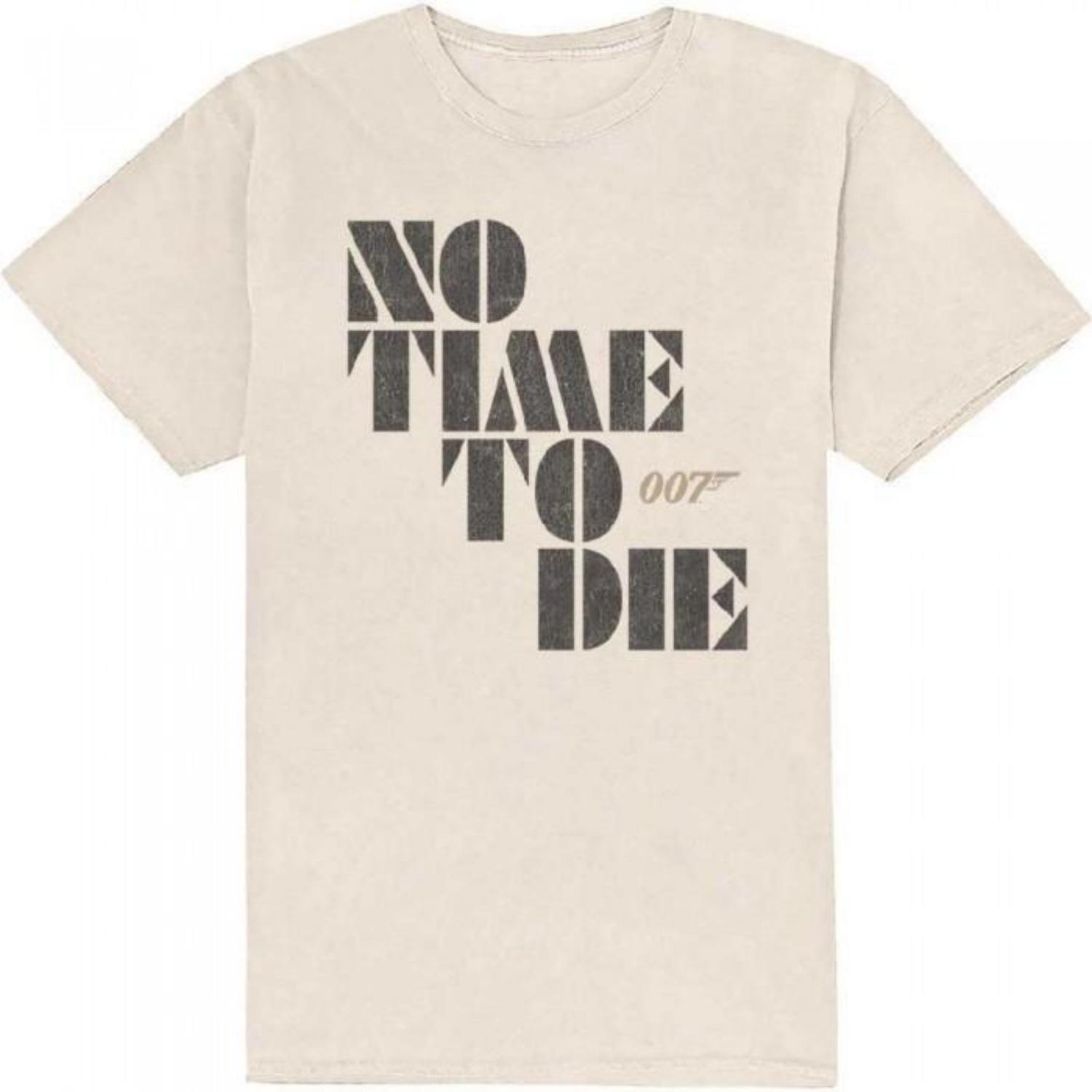 James bond Unisex Adult No Time To Die Cotton T-Shirt S чёрный