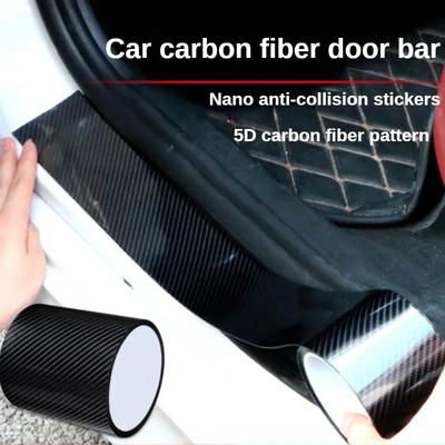 Adesivi 3D in fibra di carbonio per auto 3m Protezione sottoporta anti-calpestio Paraurti bagagliaio Specchietto laterale Nastro antigraffio Decalcomanie auto