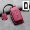 Leather Car Key Case Protector Cover For Mitsubishi Xpander Outlander L200 Asx Pajero Eclipse Cross Montero Soft Lancer Mirage