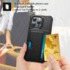 For iPhone 16 Pro Max Case Card Slot Leather+TPU Defender Phone Cover