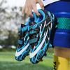 Weißgold Kinder Sneaker Fußball Klettverschluss Leichtgewicht Kinder Fußballschuhe Outdoor Rasen Fußballschuhe Junge zapatos de futbol