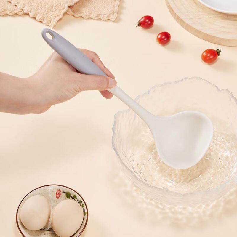 ZISIZ Silicone Soup Spoon Set