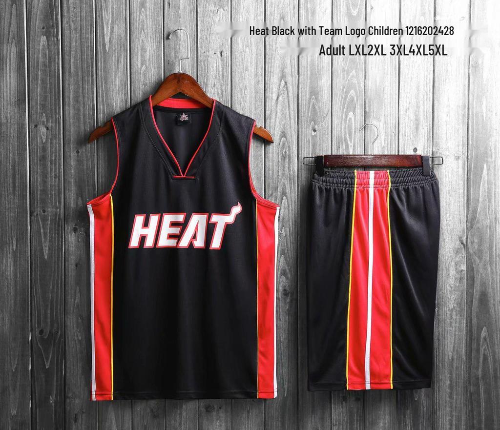 NBA Team Basketball Trikot Set: Bulls, Rockets, Lakers, Cavaliers, Celtics, Heat - Anpassbare Nummern