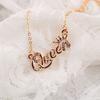 Collana Affascinante con Strass Lucenti per Ragazze Lussuosa Collana a Catena con Corona da Regina Accessori Gioiello