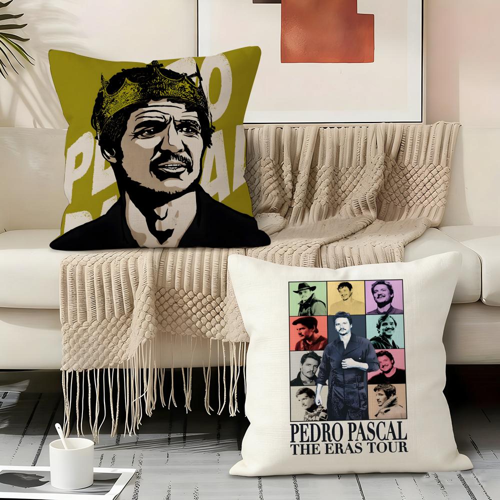 P-pedro Pascal Actor Pillow Case Pillowcase, Double-sided Printed, Sofa Cushion, Bedroom Headboard Pillow