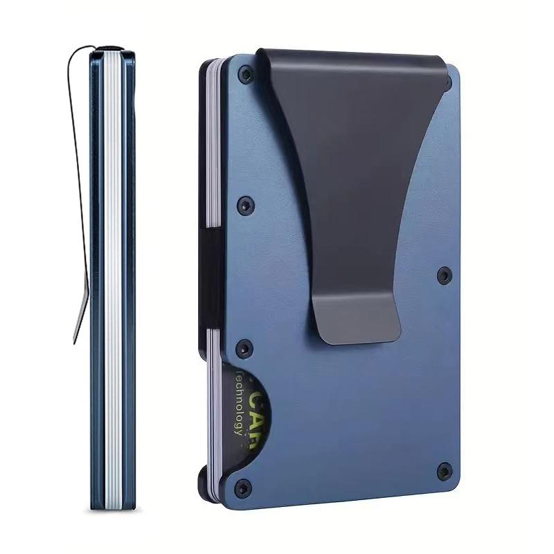 Grenzüberschreitendes RFID Aluminiumlegierung Diebstahlschutz Ultradünnes Herren Metallkartenetui