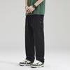 Spring new retro men's loose straight-leg pants American functional overalls casual pants men's trend