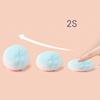 12 Pieces for Cat Ball Toys 1.8" 1.2" Small Plush Balls Colorful Kitten Chasing Balls Increasing Exercise for Indoor Cat