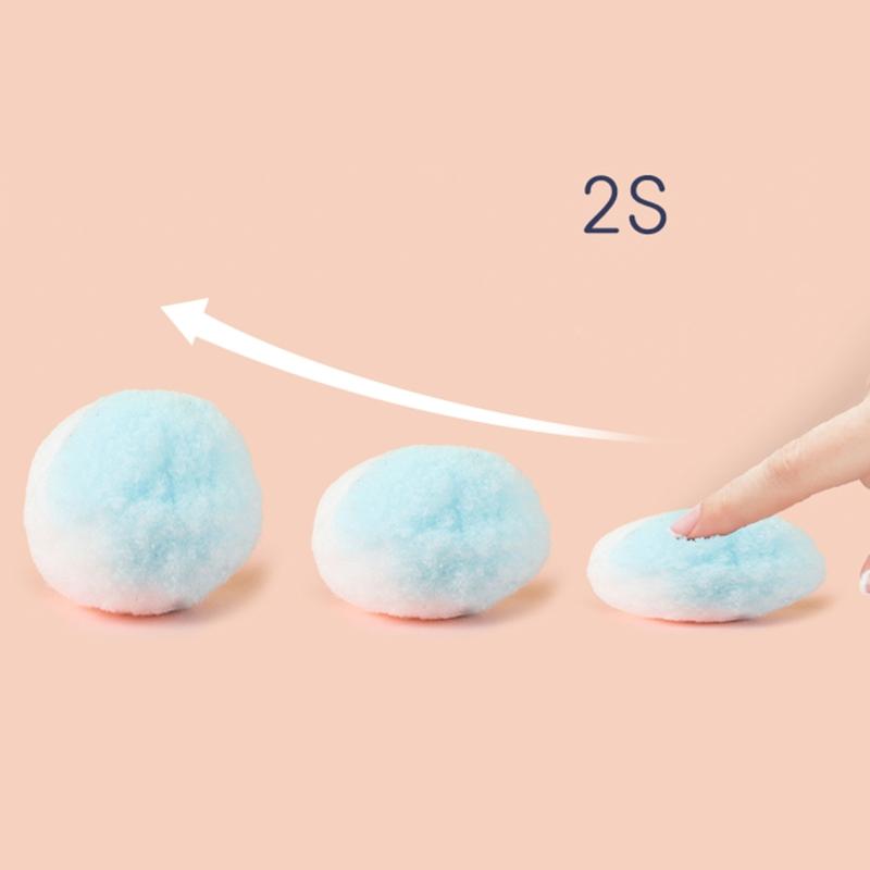 12 Pieces for Cat Ball Toys 1.8" 1.2" Small Plush Balls Colorful Kitten Chasing Balls Increasing Exercise for Indoor Cat