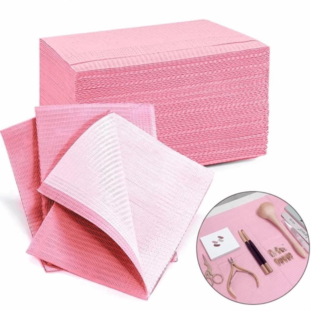 125PCS Waterproof Nail Paper Table Mats Disposable Tattoo Clean Pad Manicure Mat Nail Salon
