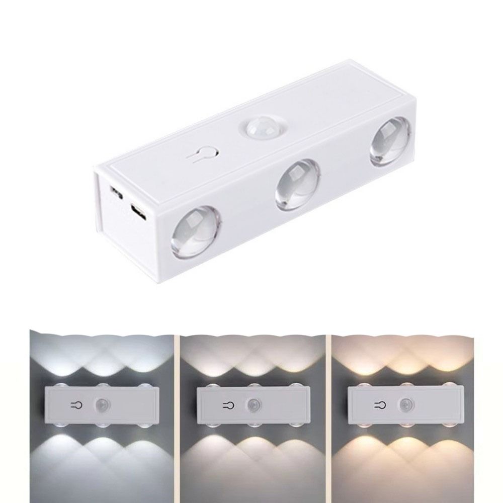 Magnetic Rechargeable Night Light USB Rechargeable Under Cabinet Light RGB Wall Lamp Hallway