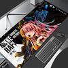 Mouse Pad Kawaii Girl Laptop Anime Mousepad Extend Keyboard Large MousePads Office Black Nonslip Table Mat Anime Cute PC Carpet