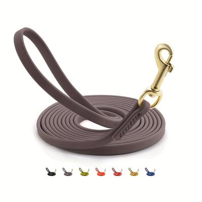 JoyFusion Dog PVC 1cm for Large and Small Harness Easy To Gray Leash, Material, Waterproof, Stain-Resistant, Thick, Long, Tangle-Free, Adjustable,