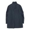 Calvin Klein Stripe Stand Collar Coat 34 Navy With Liner Men's Used