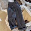 Women High Waist Wide Leg Pants Solid Gray Business Casual Trousers Straight Loose Office Daily Pants