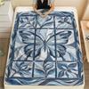 Modern Butterfly Print Flannel Blanket, High quality Comfortable for All Seasons, Home Decor, Warmth and Comfort, Perfect for Christmas Gifts78