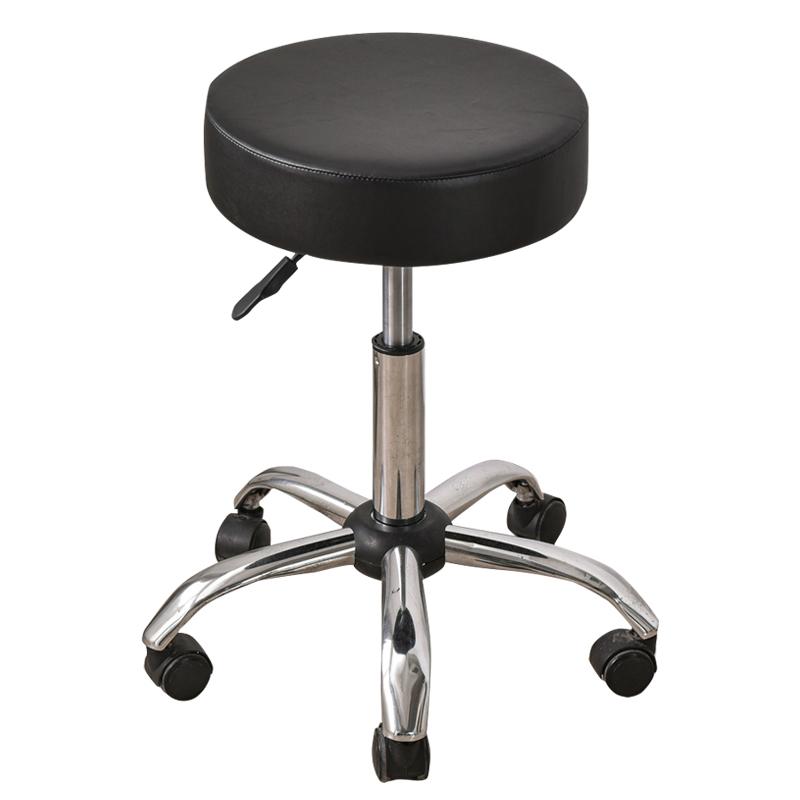 Waterproof PU Bar Stool Cover Round Seat Cushion Cover Stretch Chair Covers with Non Slip Bottom for Bar, Kitchen, Dining Room