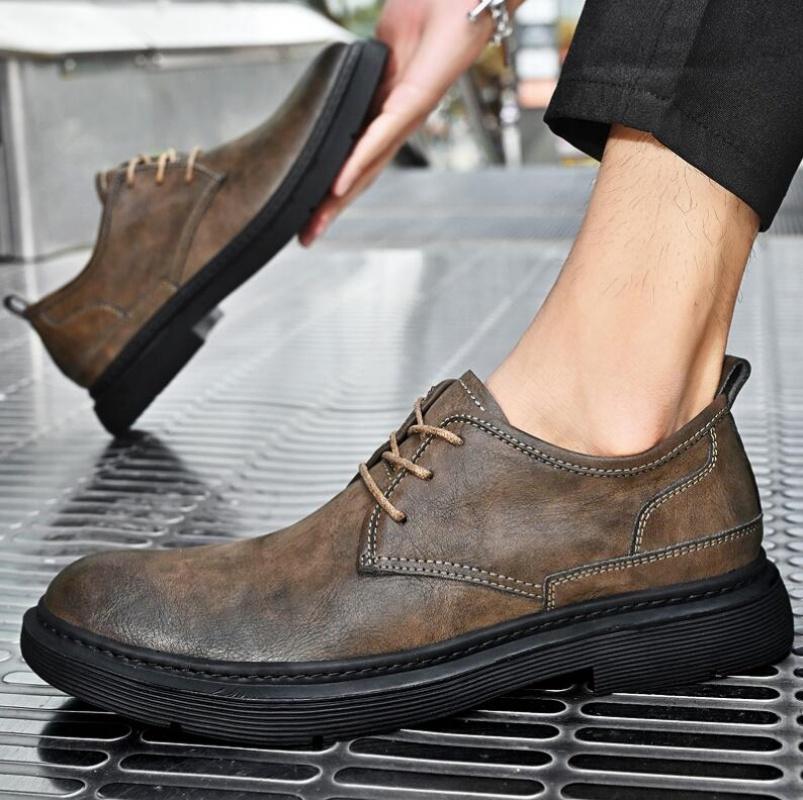 Новые мужские туфли из натуральной кожи — фото 3