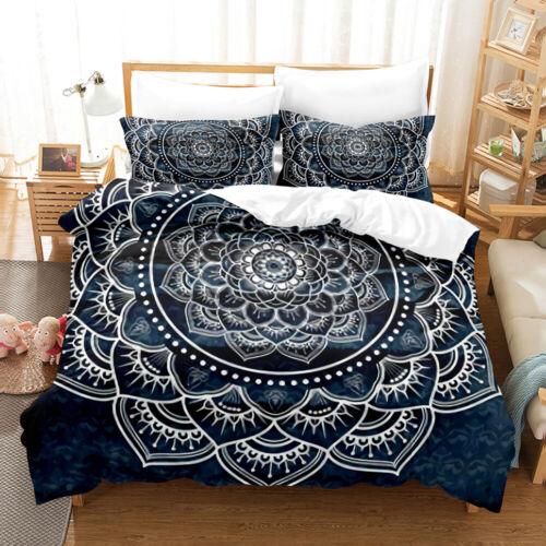 Oriental Mandala Doona Quilt Duvet Cover Set Double/Queen/King Bedding Set Gift