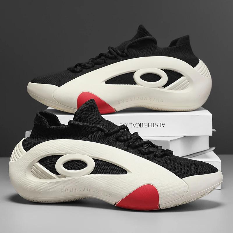 

New Men s Basketball Shoes Are Wear-resistant, Anti-slip, Casual Sports Shoes, Lightweight and Breathable Mesh Shoes 43 бежевий