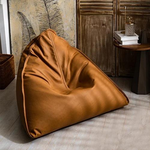 Japanese Lazy Sofa Tatami Bean Bag Balcony Lying Light Luxury Leather Children's Reading Single Chair