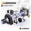 Rozdrabniacz Do Gałęzi Elektryczny Rębak 2500 W + 2X Worek 45L Humberg Hm-650