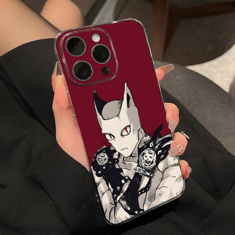 JoJo Adventure Killer Queen Phone Case For IPhone 15 Pro Max 16 Pro Max 14 13 11 12 Mini Xs X Xr 7 8 Plus Se Transparent Cover