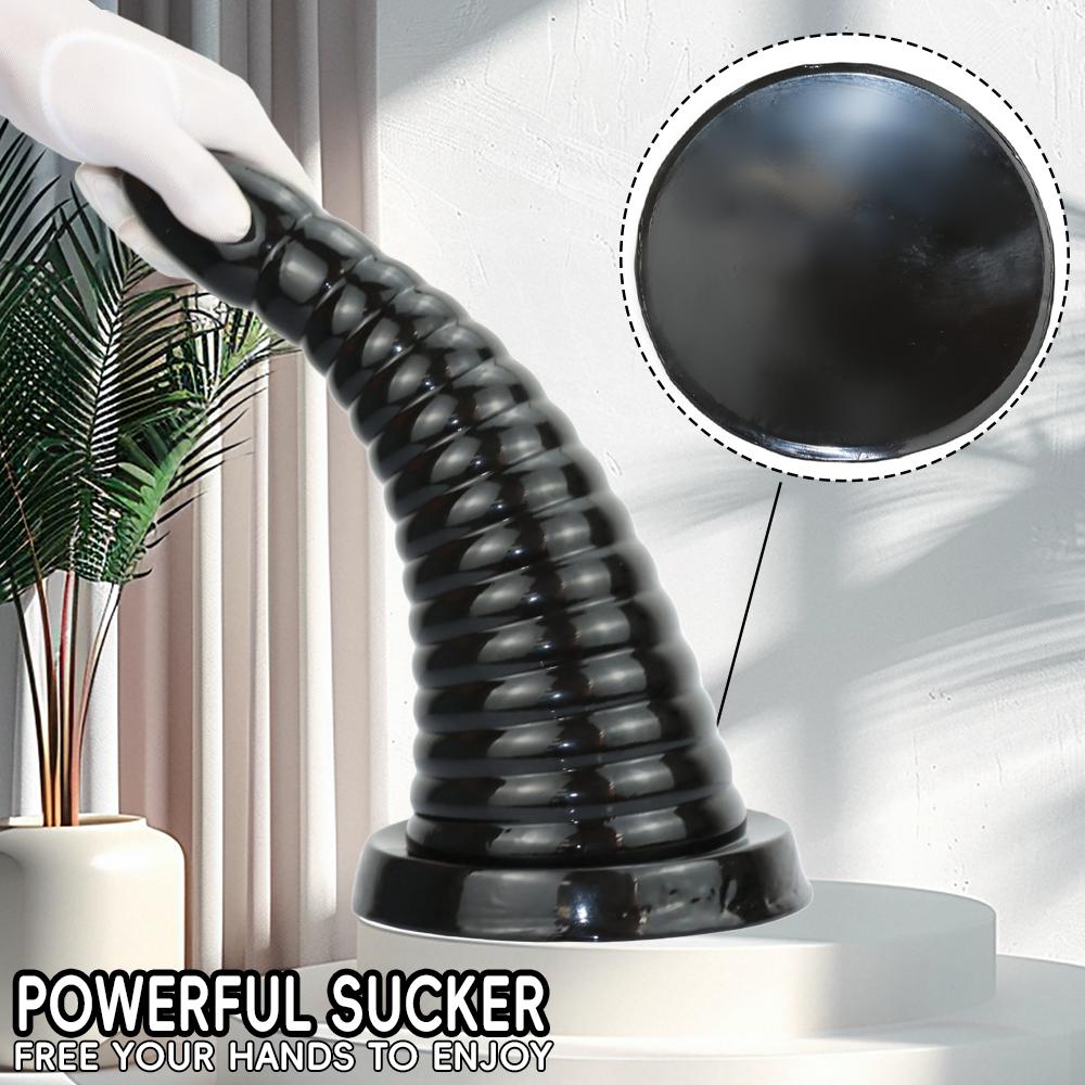 S/L Pagoda Jumbo Suction Cup Large Anal Plug, Oversized Threaded Anal Plug Bead Anal Expander Female Masturbator Adult 18+
