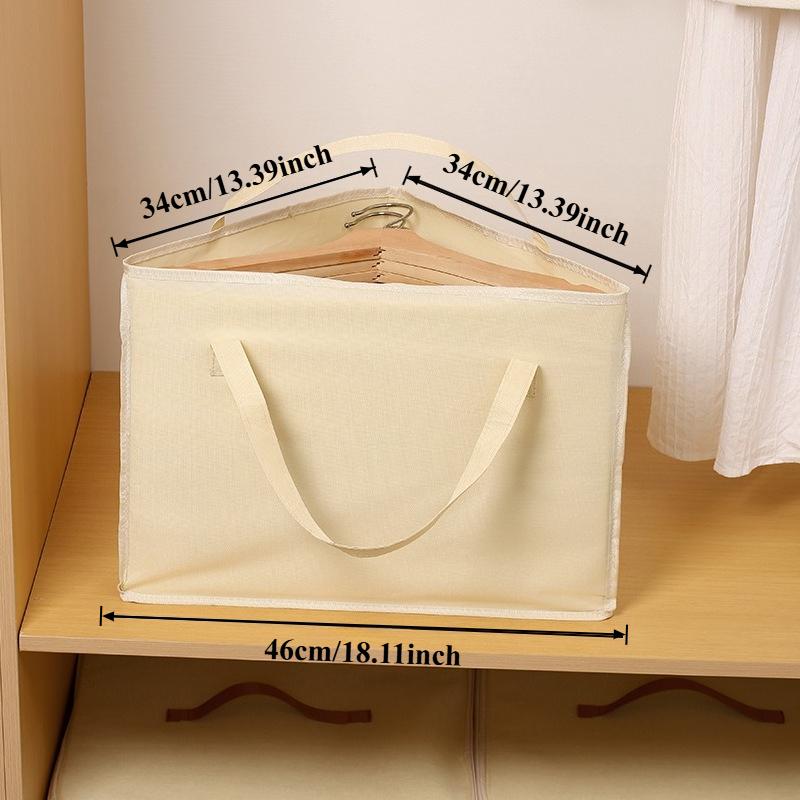 1Pc Premium Waterproof Foldable Hanger Storage Bag Portable Triangle Closet Organizer for Space Saving Home Use ClotheOrganizer 1670₽
