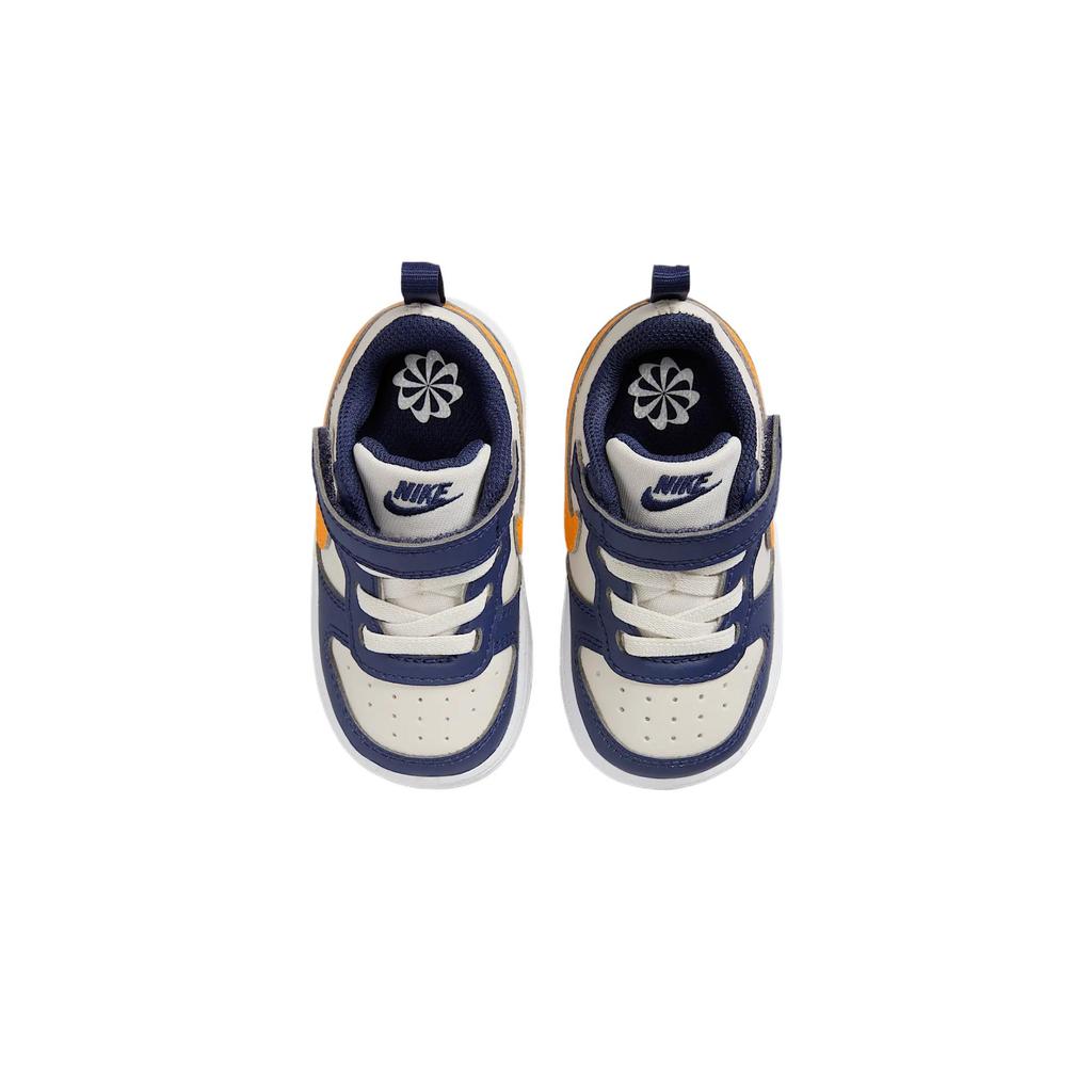 Nike Court Borough Low Recraft TD Midnight Navy Orange Peel Baby Sneakers Blue Light-Orewood-Brown White DV5458-126