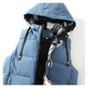 Fashion Brand Men Hooded Vests Warm Sleeveless Vest Jackets Winter Fashion Male Cotton-Padded Vest Coats Men Warm Waistcoats