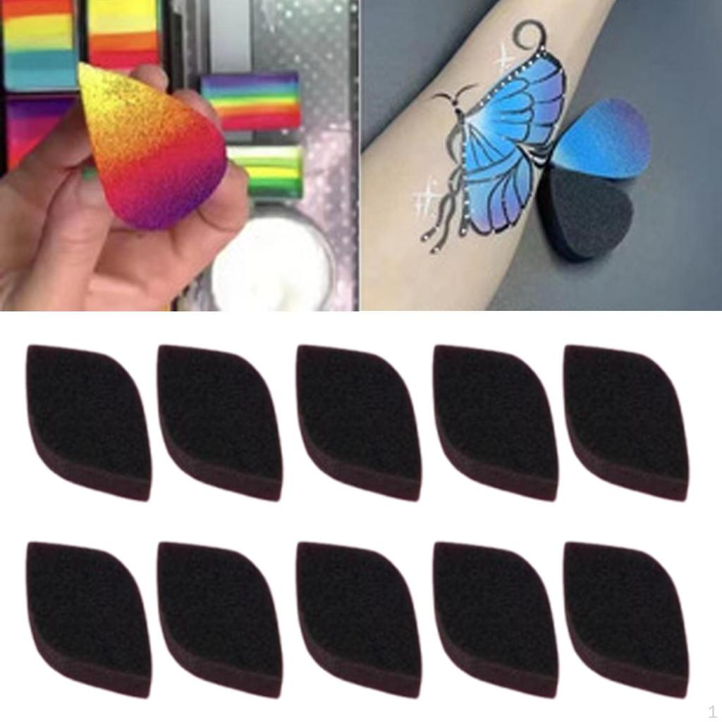 10 Pieces Body Painting Sponges for Kids Face Supplies Makeup