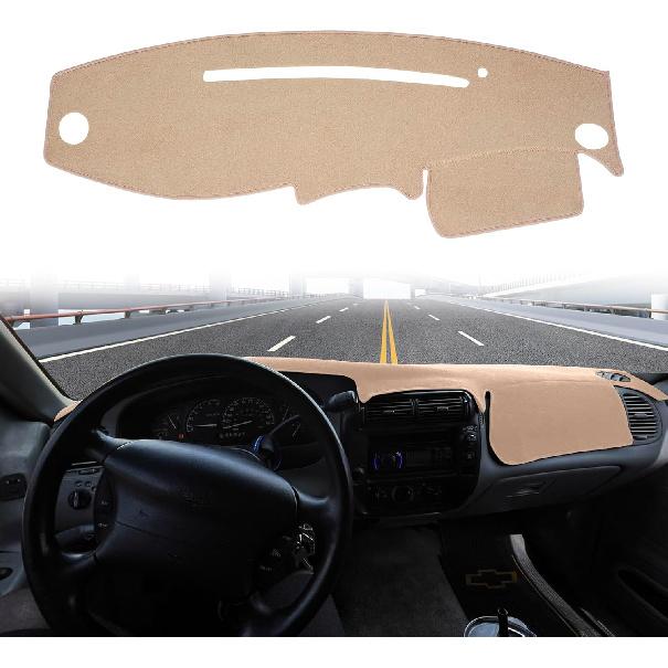 Dashboard Cover Dash Cover Mat Pad Fit For Ford Ranger 1995-2011,Ford Explorer 1995-2001 And Mazda B2300 B2500 B3000 B4000 1995-2008(Beige)