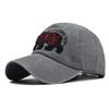 NORTHWOOD Bear Embroidered Baseball Cap Outdoor Peaked Cap Cotton Washed Men's Outdoor Baseball Hats for Men Women