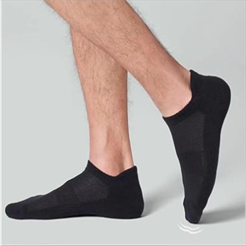 Calcetines de Correr Tobilleros Unisex de Algodón Peinado - Finos, Color Sólido, Todas las Estaciones, Versátiles para Uso Casual