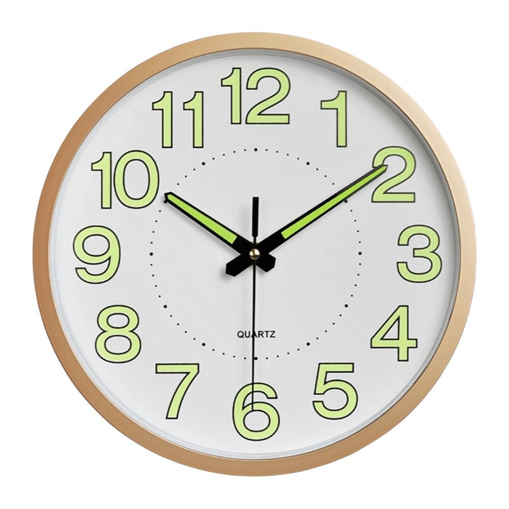 Easy to Read Glowing Hanging Clock Silent Quartz Wall Clock Modern Luminous Wall Clock  Office