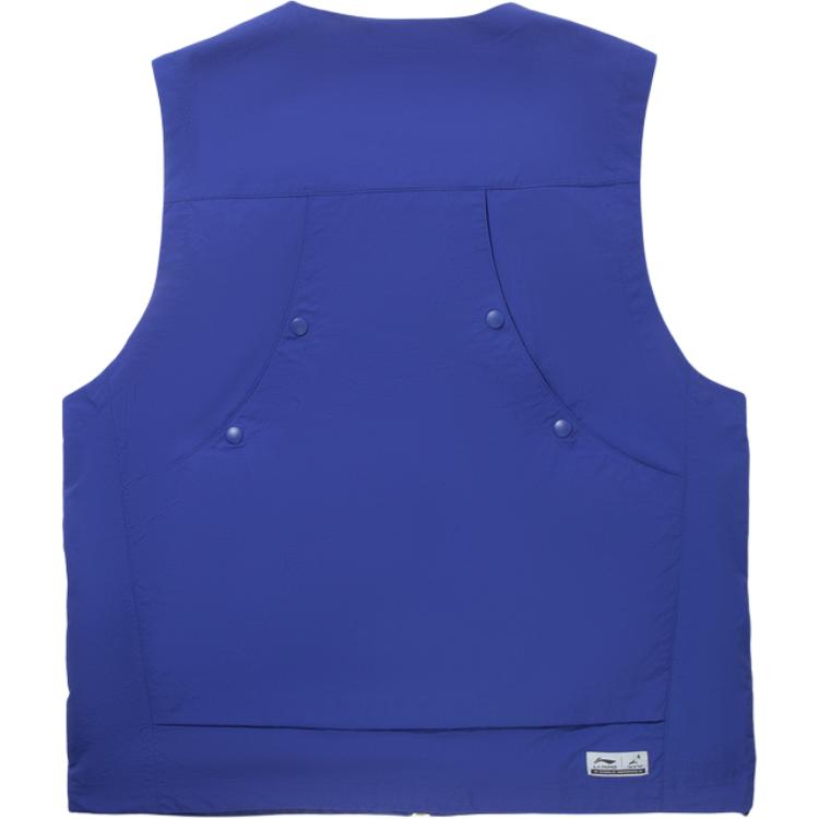 Li Ning X Staple Collaboration Series Loose Simple Vest Men vest Deep-Navy AMDV113-1