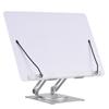 Desktop Book Stand for Reading with 360 Degrees  Rotating Base & Page Clips Foldable and Angle Adjustable