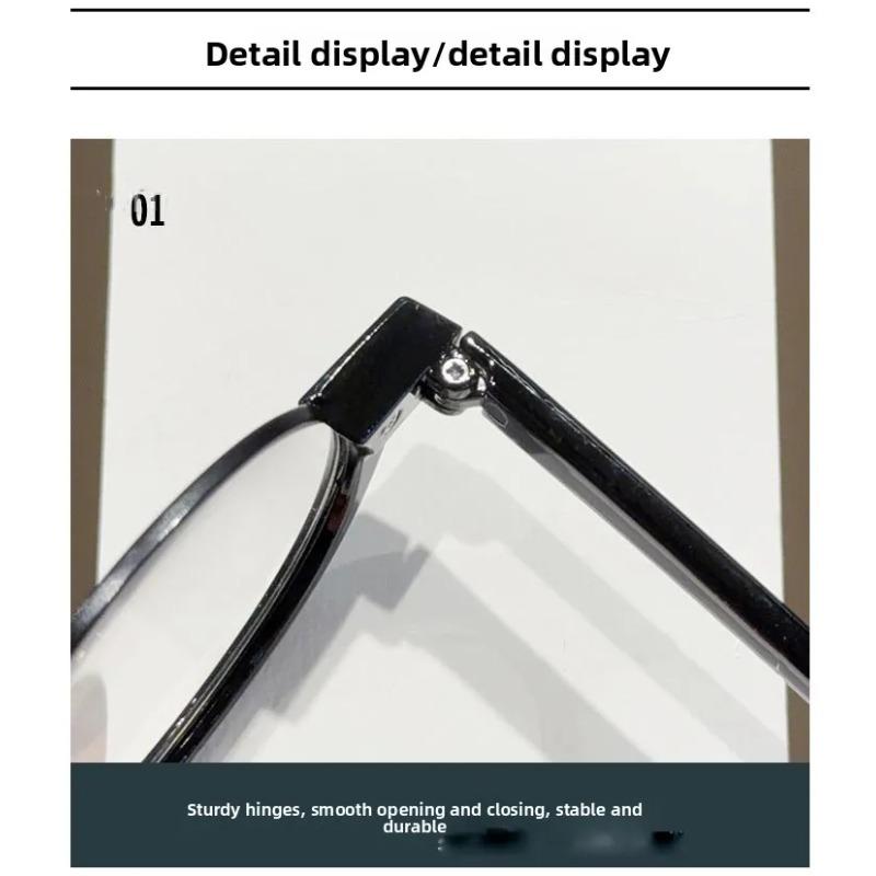 Korean-style Small Oval Small Frame Reading Glasses Retro Half Frame Blue Light Protection Presbyopia Glasses for Male Female
