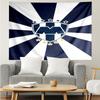 Monter-rey Football Crest Art Printed Printed Tapestry, for Bedroom,Livingroom, Dormitory, Large Wall Decor, Fabric Decor Fan Birthday Gifts