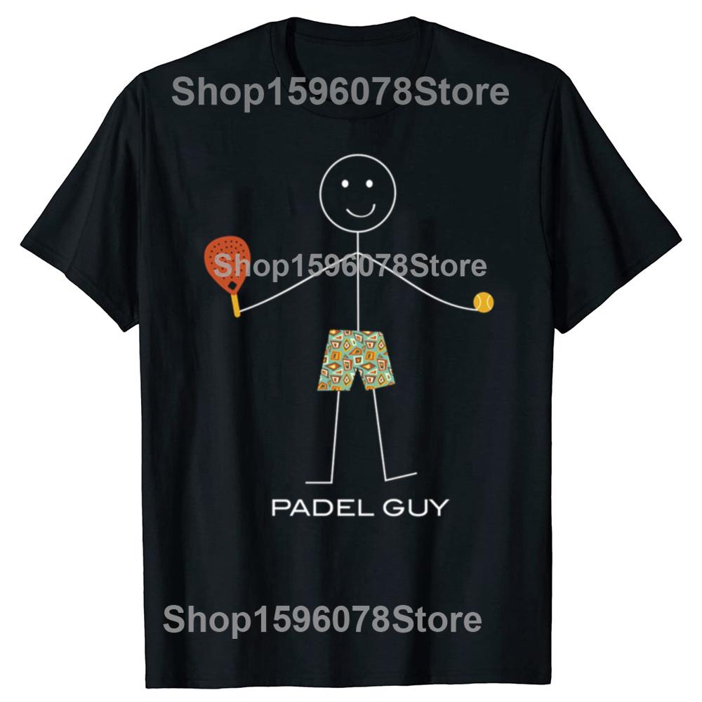 Vtipný Padelový Chlapík Kreslená Postavička Grafická Trička Muži Ženy Bavlna Humor Streetwear Tričko Krátký Rukáv Unisex Volné Oblečení