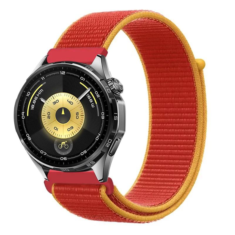 22mm 20mm Nylonarmband für Huawei Watch 5 4 GT6 GT6 Pro GT5-4-3 46mm Armband im Flaggen-Stil Amazfit Bip 6 Active 2 Balance 2 Correa