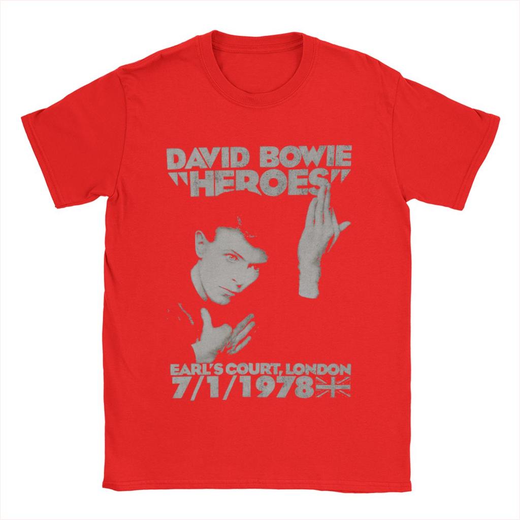 Funny Davids Bowied T-Shirts Men Round Collar Cotton T Shirt Short Sleeve Tee Shirt New Arrival Clothes