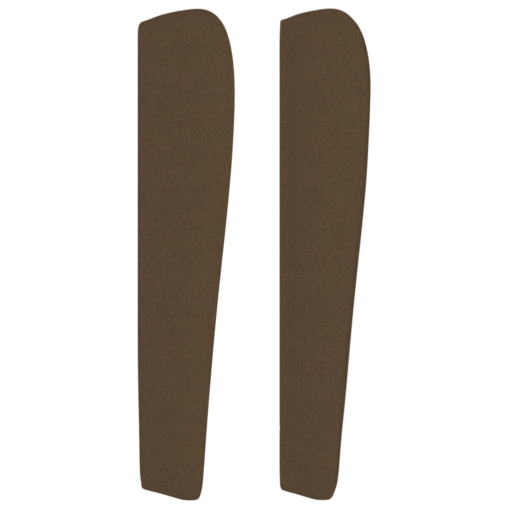 Vidaxl Wingback Headboard, Dark Brown, 83X23X118/128 Cm, Fabric