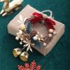 Hanging Wreath With Bells Pinecones Decorative Durable Holiday Decoration Christmas Scene