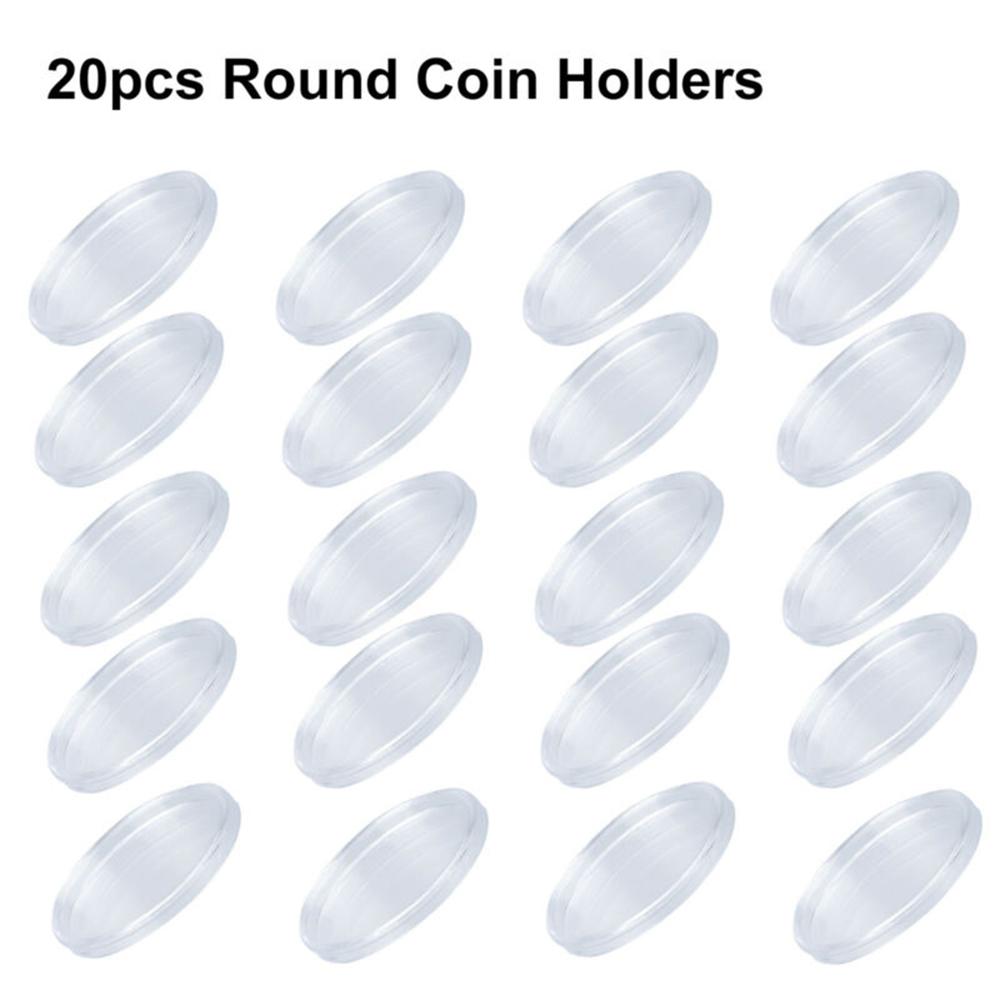 

Replacement Coin Holder Holder Parts Storage Tool 20PCS Accessories Case Coin Display Box Plastic Professional CHINA