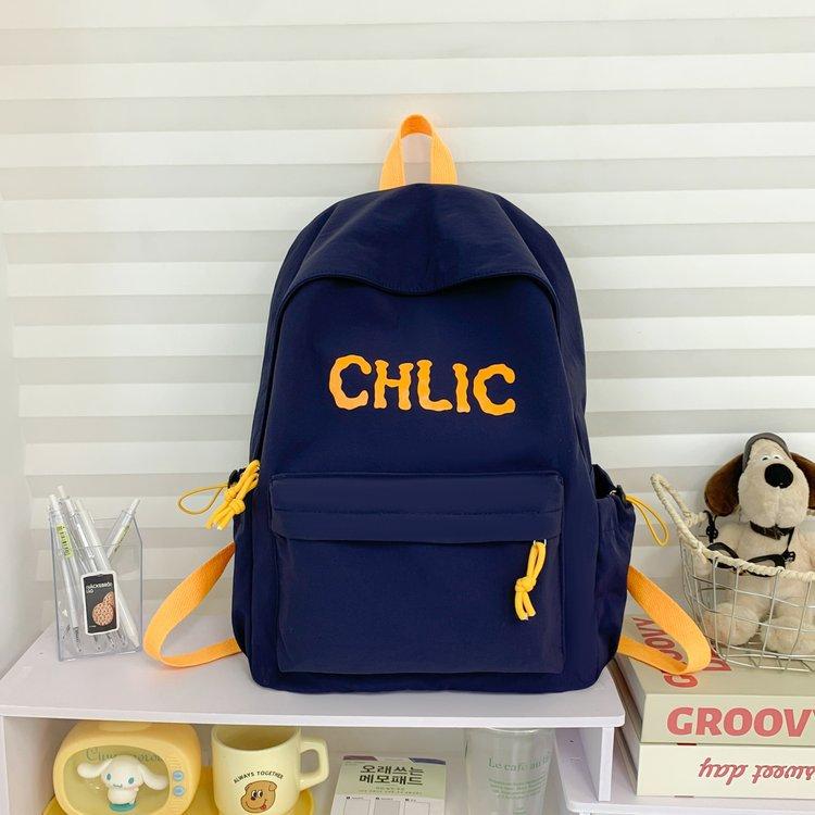 Schoolbag Schoolbag Japanese Ins High Value Simple Light Leisure Large Capacity Versatile Junior High School Student Backpacka