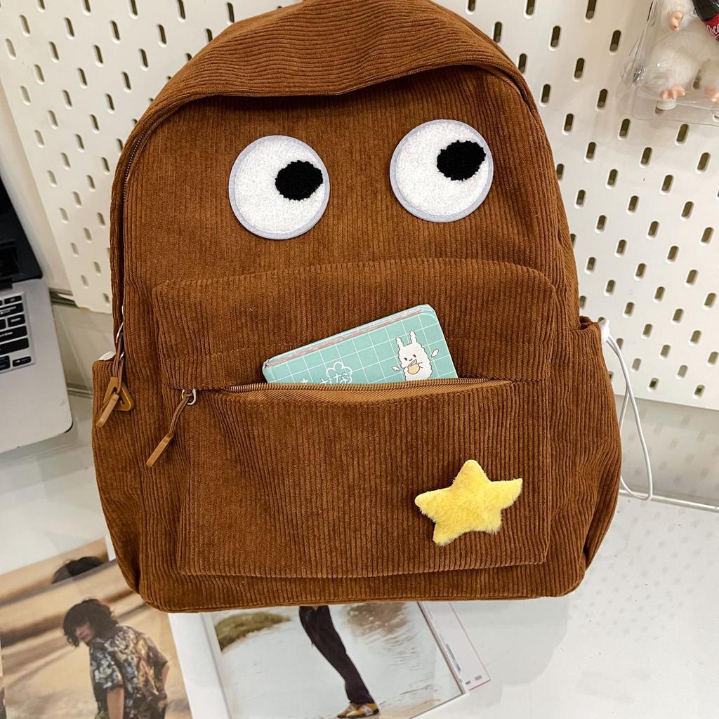 New Cute Backpack with Large Capacity Cartoon Plush Backpack for Men and Women, High-end Backpack