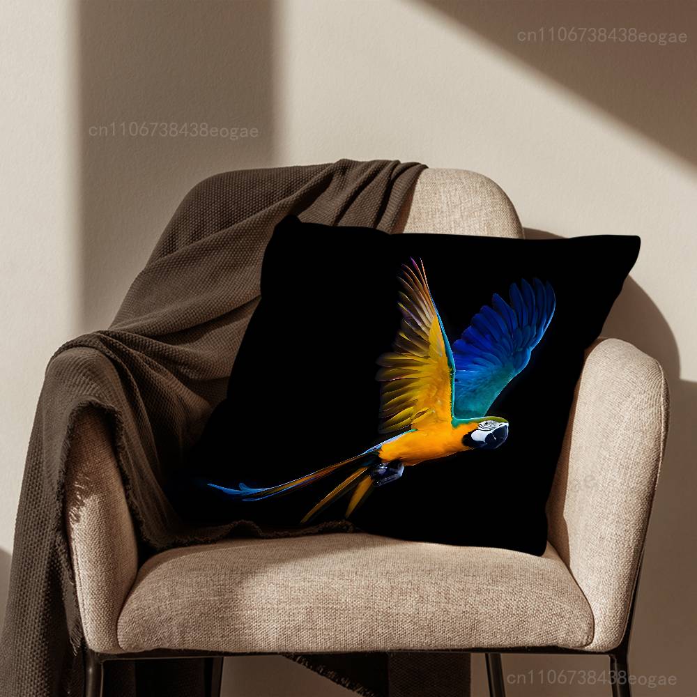 Sztuka Ptaków Papuga Poszewka na Poduszkę Pokój Dzienny Pokrowiec na Poduszkę Sofa Odpowiedni do Dekoracji Domu Sypialni i Ochrony