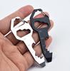 5-in-1 Stainless Steel Keychain Multitool Edc Keyring Tool Bottle Opener Screwdriver Wrench Ruler
